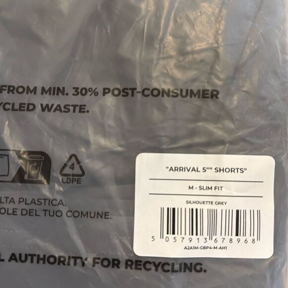 Gymshark ARRIVAL 5" SHORTS Size Medium in Silhouette Grey NWT and in packaging - Picture 7 of 7